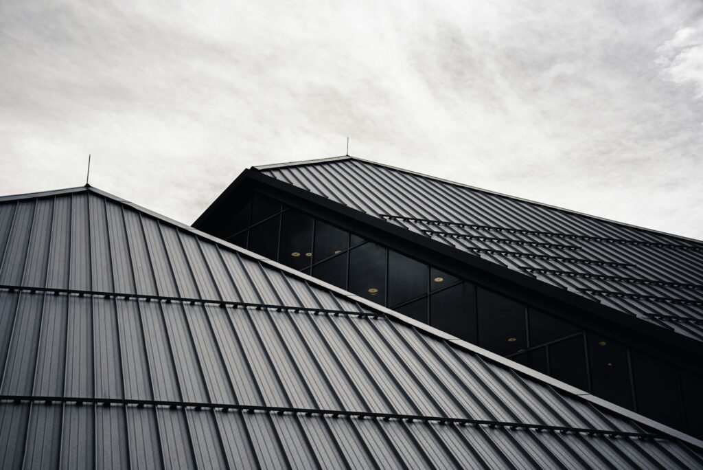 An example of a modern metal roof