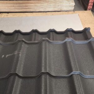 Modern metal roofing profiles.