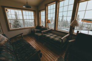 Cozy room during the winter