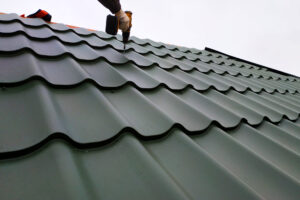 Metal roof installation 